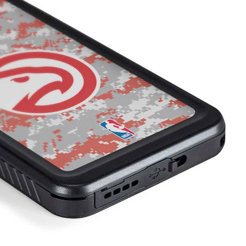NBA Atlanta Hawks Digi Camo Galaxy S24 Plus Waterproof Case